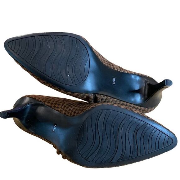 IMPO plaid brown and black booties zip zip. 3.5” heels size  10 - Picture 12 of 13